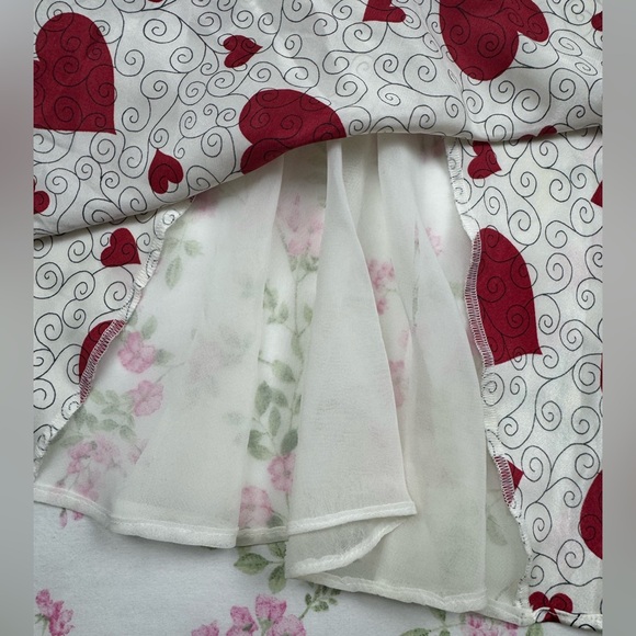 Vintage Valentines Satin Slip Dress Large - Picture 7 of 10